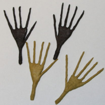 brown and tan hand armatures