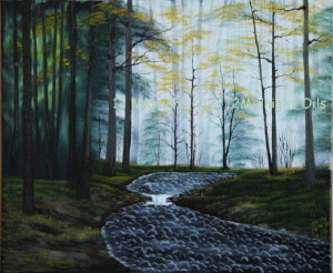 Into the clearing oil painting