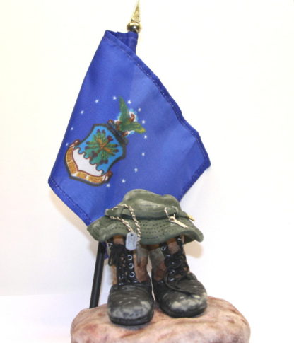 Air Force flag military sculpture