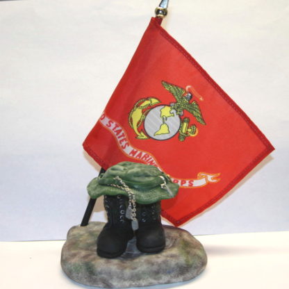 Marine flag sculpture