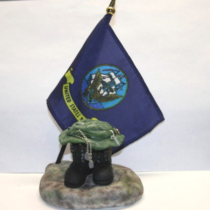 Navy flag sculpture