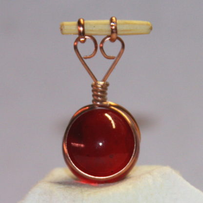 red marble pendant back