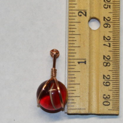 red marble pendant size