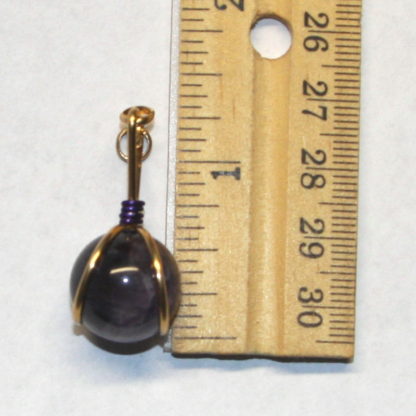 amethyst pendant size