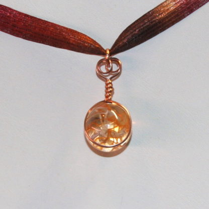 orange marble pendant