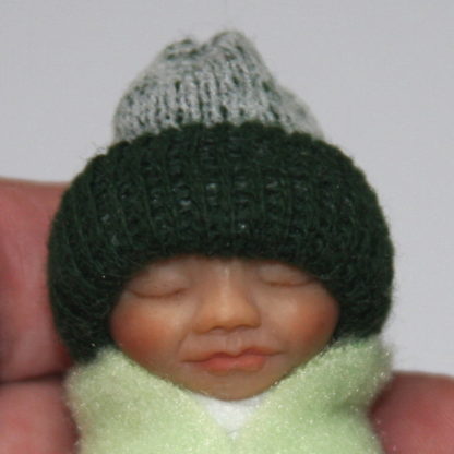 green bundle baby face