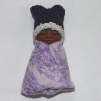 Mexican African baby girl doll purple bundle