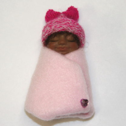 pink African Mexican baby girl doll bundle