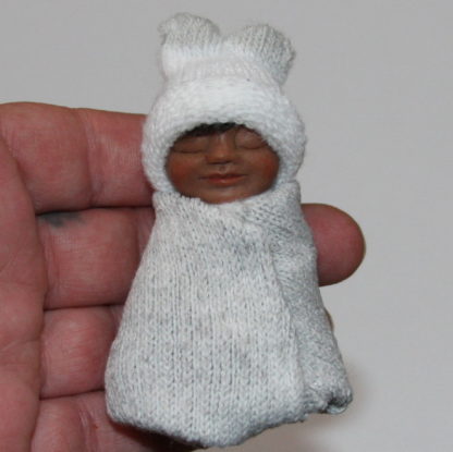 African Mexican Ethnic Baby Doll in Hand