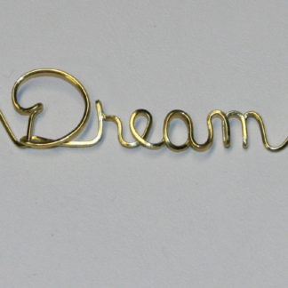 Dream Written in Brass Wire