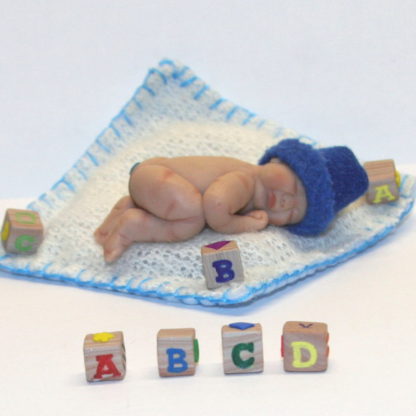 Miniature Building Blocks with Miniature Baby