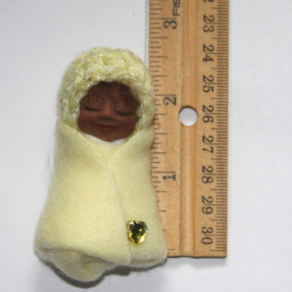 Ethnic Baby Doll in Yellow with Ruler