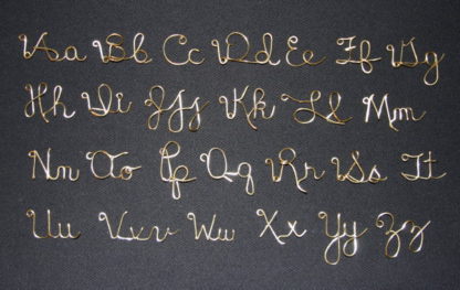 Upper and Lower case Alphabet in Script