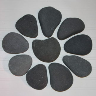 10 teardrop shaped rocks