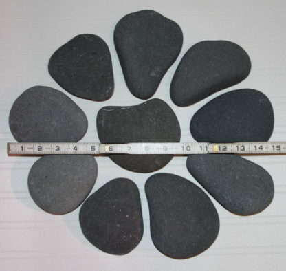 10 teardrop shaped rocks size