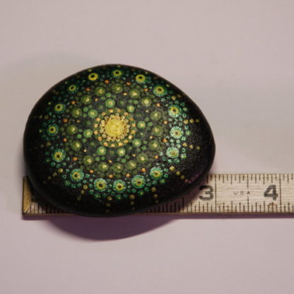 Green Mandala Rock Size
