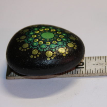 Green Mandala on Alaska Zen Rock Size