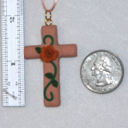 Orange cross and rose size