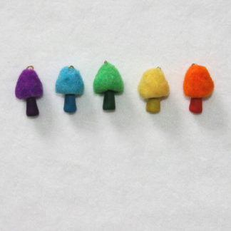 Polymer Clay Fuzzy Mushrooms